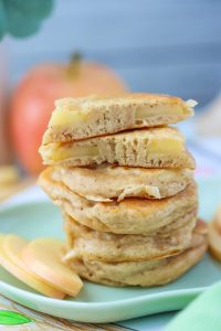 Gesunde Apfelringe Pancakes für Kinder und Familie