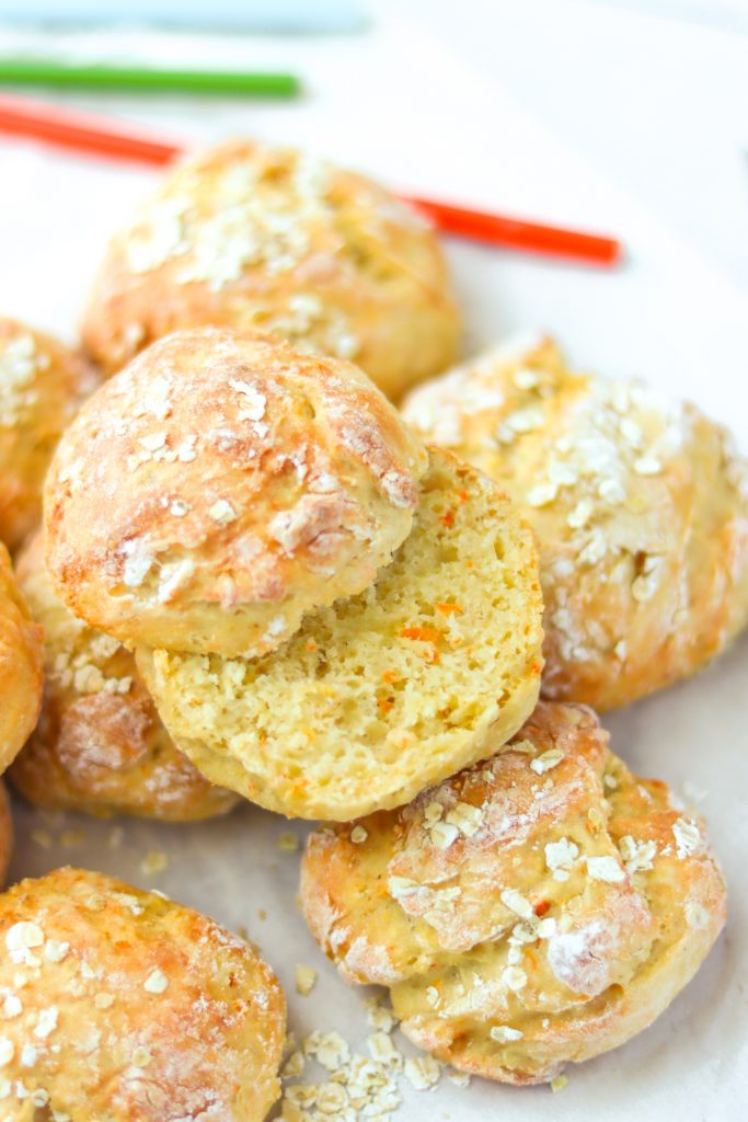 Quarkbrötchen mit Karotte
