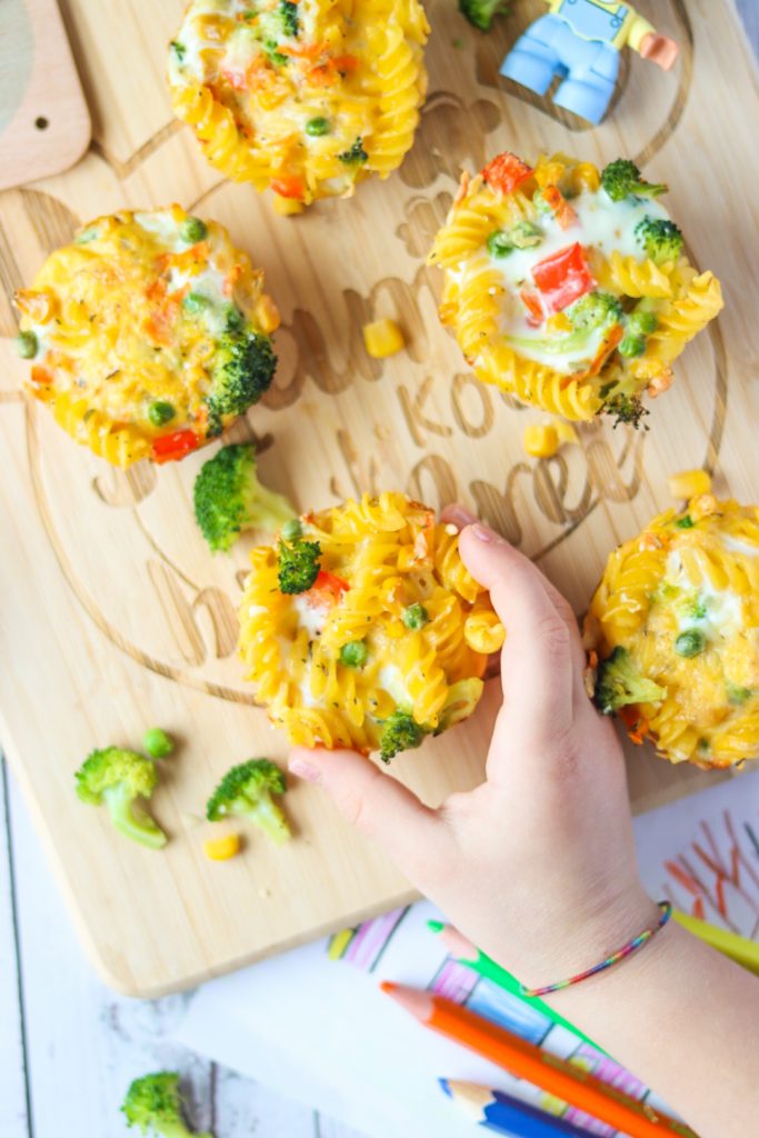Nudel-Muffins für Kinder