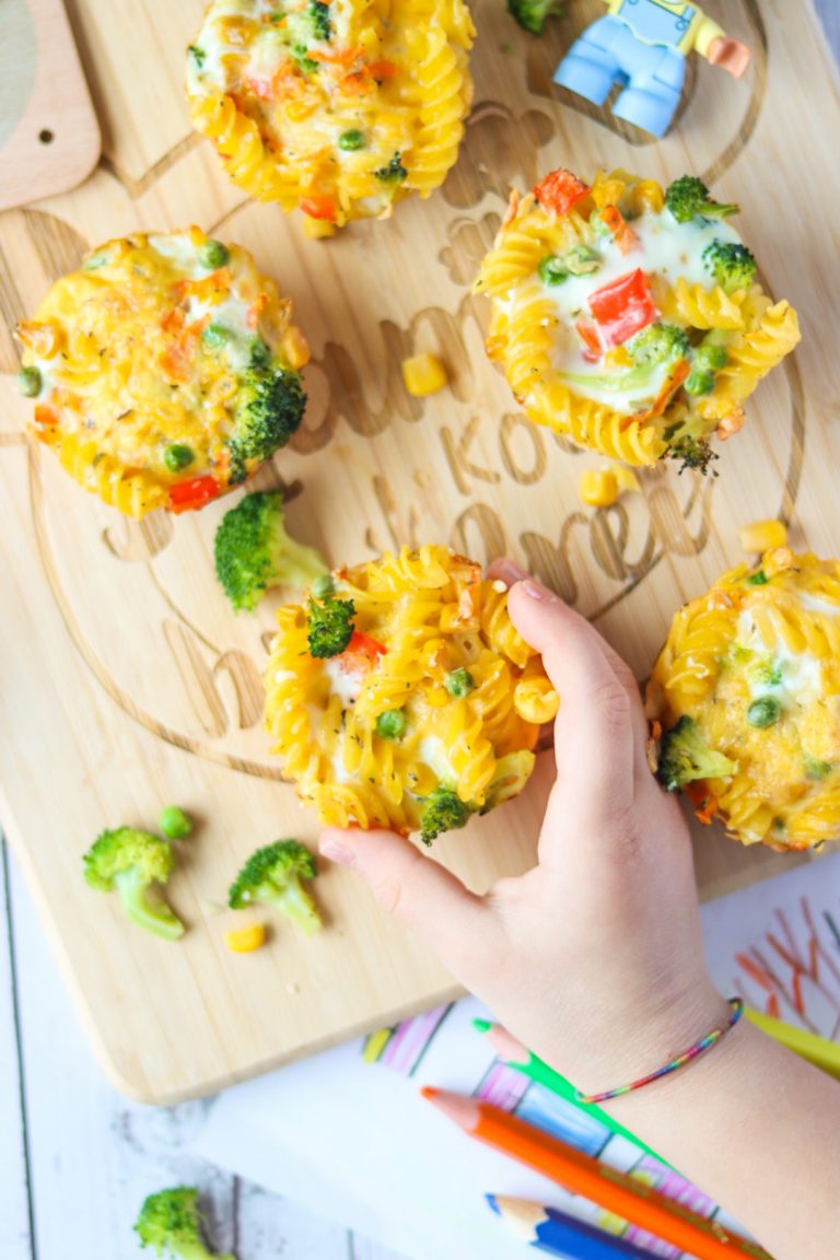 Nudel-Muffins für Kinder